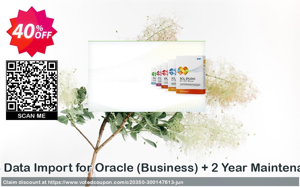 EMS Data Import for Oracle, Business + 2 Year Maintenance Coupon, discount Coupon code EMS Data Import for Oracle (Business) + 2 Year Maintenance. Promotion: EMS Data Import for Oracle (Business) + 2 Year Maintenance Exclusive offer 