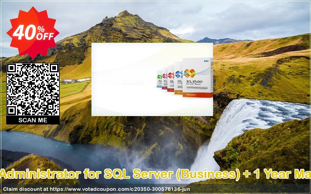 EMS SQL Administrator for SQL Server, Business + Yearly Maintenance Coupon, discount Coupon code EMS SQL Administrator for SQL Server (Business) + 1 Year Maintenance. Promotion: EMS SQL Administrator for SQL Server (Business) + 1 Year Maintenance Exclusive offer 
