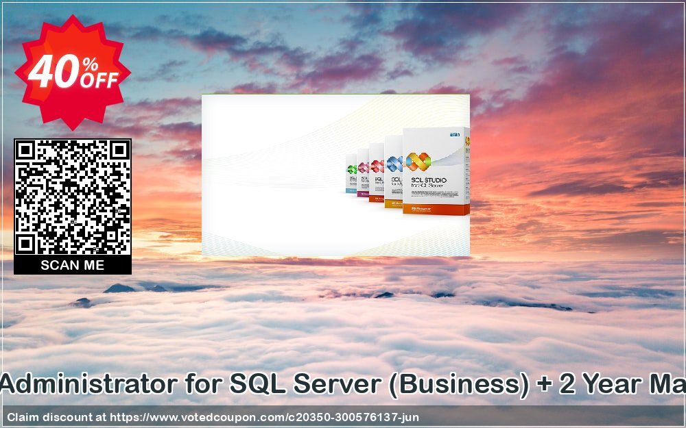 EMS SQL Administrator for SQL Server, Business + 2 Year Maintenance Coupon, discount Coupon code EMS SQL Administrator for SQL Server (Business) + 2 Year Maintenance. Promotion: EMS SQL Administrator for SQL Server (Business) + 2 Year Maintenance Exclusive offer 