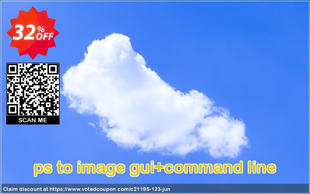 ps to image gui+command line Coupon, discount all to all. Promotion: 