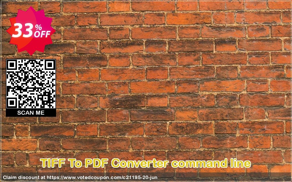 TIFF To PDF Converter command line Coupon, discount all to all. Promotion: 
