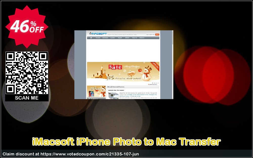 iMACsoft iPhone Photo to MAC Transfer Coupon, discount iMacsoft Software Studio (21335). Promotion: 