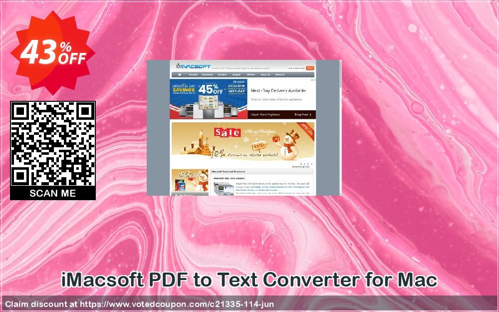 iMACsoft PDF to Text Converter for MAC Coupon, discount iMacsoft Software Studio (21335). Promotion: 