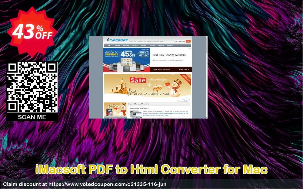 iMACsoft PDF to Html Converter for MAC