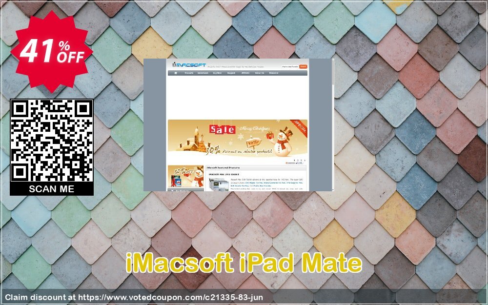 iMACsoft iPad Mate Coupon, discount iMacsoft Software Studio (21335). Promotion: 