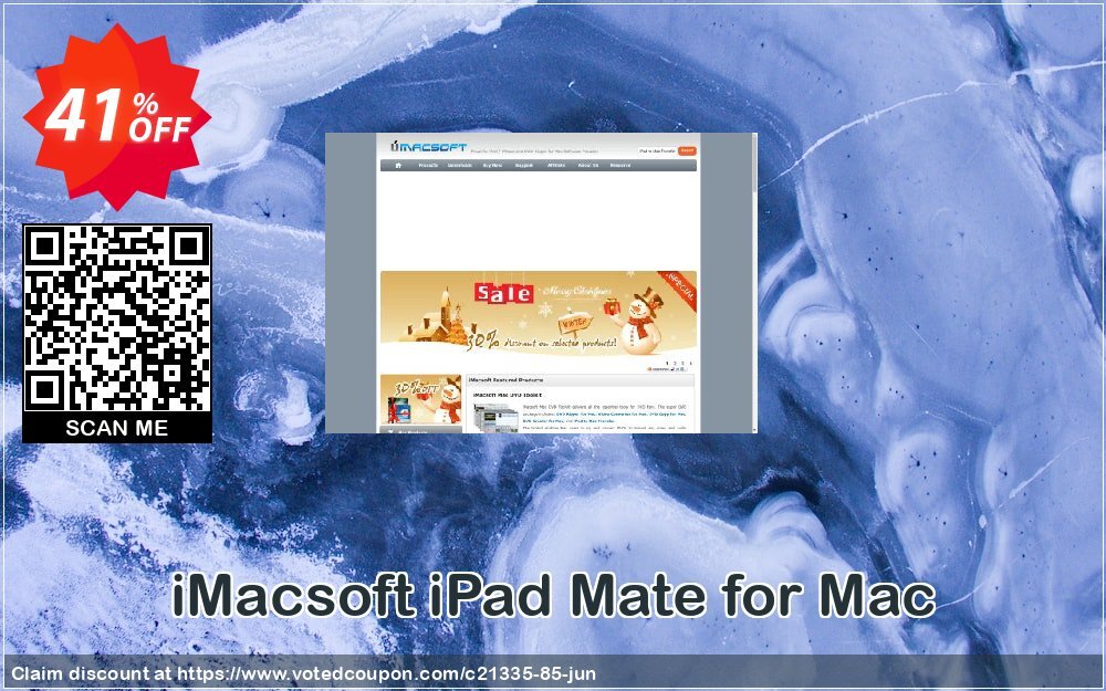 iMACsoft iPad Mate for MAC Coupon, discount iMacsoft Software Studio (21335). Promotion: 