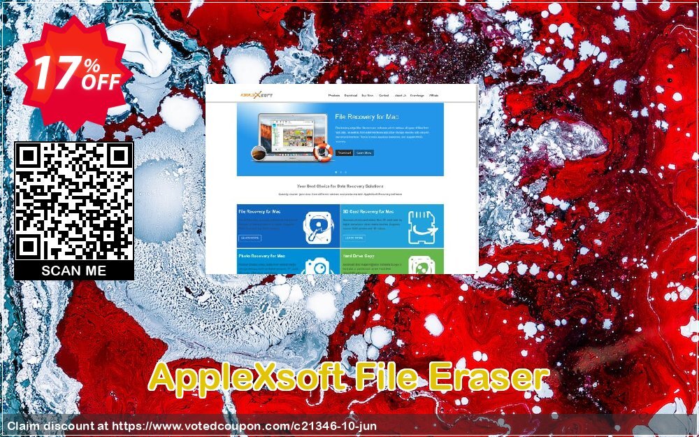 AppleXsoft File Eraser Coupon, discount ALL PRODUCT  15%OFF. Promotion: ALL PRODUCT 15%OFF