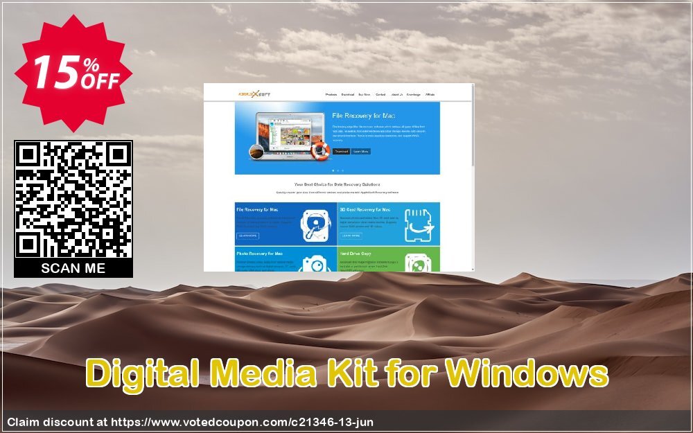 Digital Media Kit for WINDOWS Coupon, discount ALL PRODUCT  15%OFF. Promotion: ALL PRODUCT 15%OFF