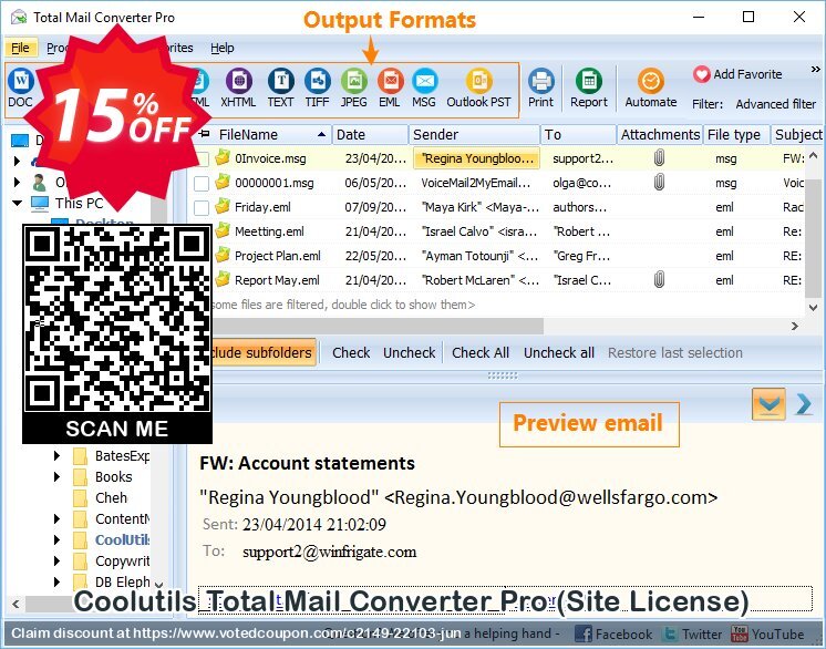 Coolutils Total Mail Converter Pro, Site Plan  Coupon, discount 15% OFF Coolutils Total Mail Converter Pro (Site License), verified. Promotion: Dreaded discounts code of Coolutils Total Mail Converter Pro (Site License), tested & approved