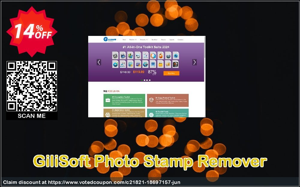 GiliSoft Photo Stamp Remover Coupon, discount Photo Stamp Remover  - 1 PC / 1 Year free update awesome promo code 2024. Promotion: awesome promo code of Photo Stamp Remover  - 1 PC / 1 Year free update 2024