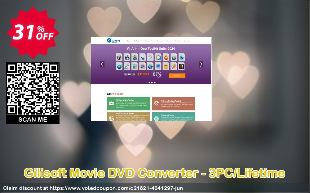 Gilisoft Movie DVD Converter - 3PC/Lifetime Coupon Code Jun 2024, 31% OFF - VotedCoupon