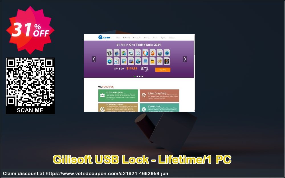 Gilisoft USB Lock - Lifetime/1 PC Coupon Code Jun 2024, 31% OFF - VotedCoupon