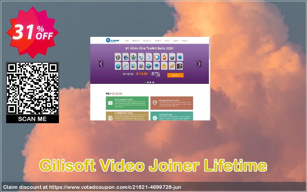 Gilisoft Video Joiner Lifetime Coupon, discount Gilisoft Video Joiner - 1 PC / Lifetime free update stunning promotions code 2024. Promotion: stunning promotions code of Gilisoft Video Joiner - 1 PC / Lifetime free update 2024