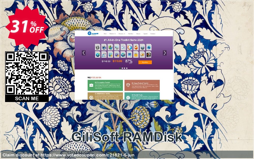 GiliSoft RAMDisk Coupon, discount Gilisoft RAMDisk  - 1 PC / Liftetime free update stunning deals code 2024. Promotion: 
