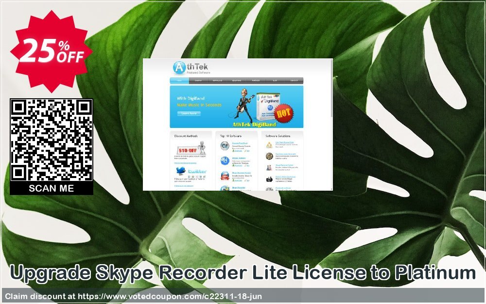 Upgrade Skype Recorder Lite Plan to Platinum Coupon, discount CRM Service. Promotion: 20% OFF