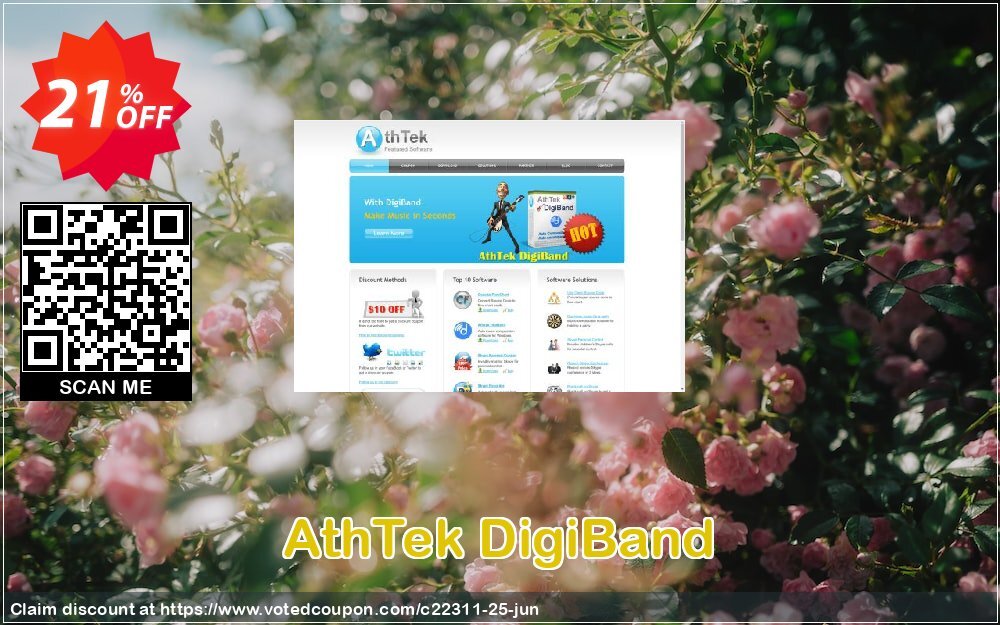 AthTek DigiBand Coupon, discount CRM Service. Promotion: 20% OFF