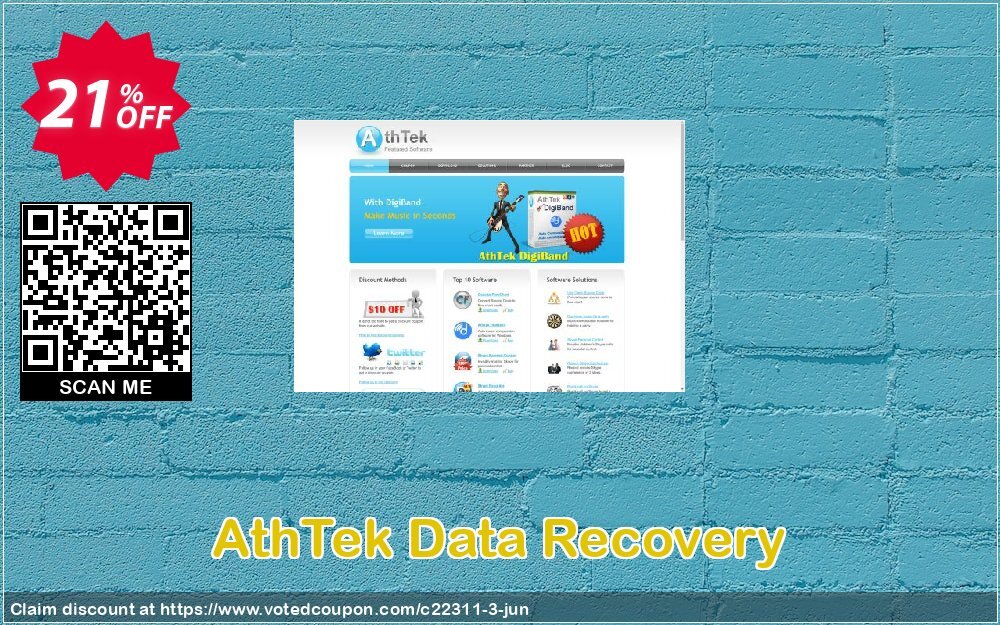 AthTek Data Recovery Coupon, discount CRM Service. Promotion: 20% OFF