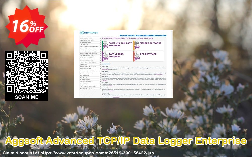Aggsoft Advanced TCP/IP Data Logger Enterprise Coupon, discount Promotion code Advanced TCP/IP Data Logger Enterprise. Promotion: Offer discount for Advanced TCP/IP Data Logger Enterprise special 