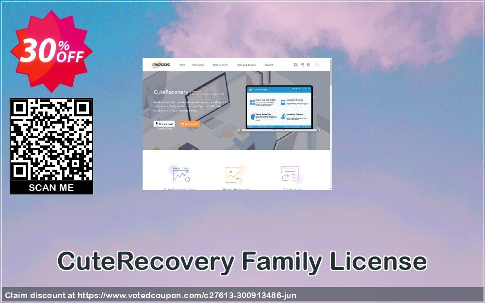 CuteRecovery Family Plan Coupon, discount 30%off P. Promotion: Eassos Recovery Family Voucher: Codes & Discounts