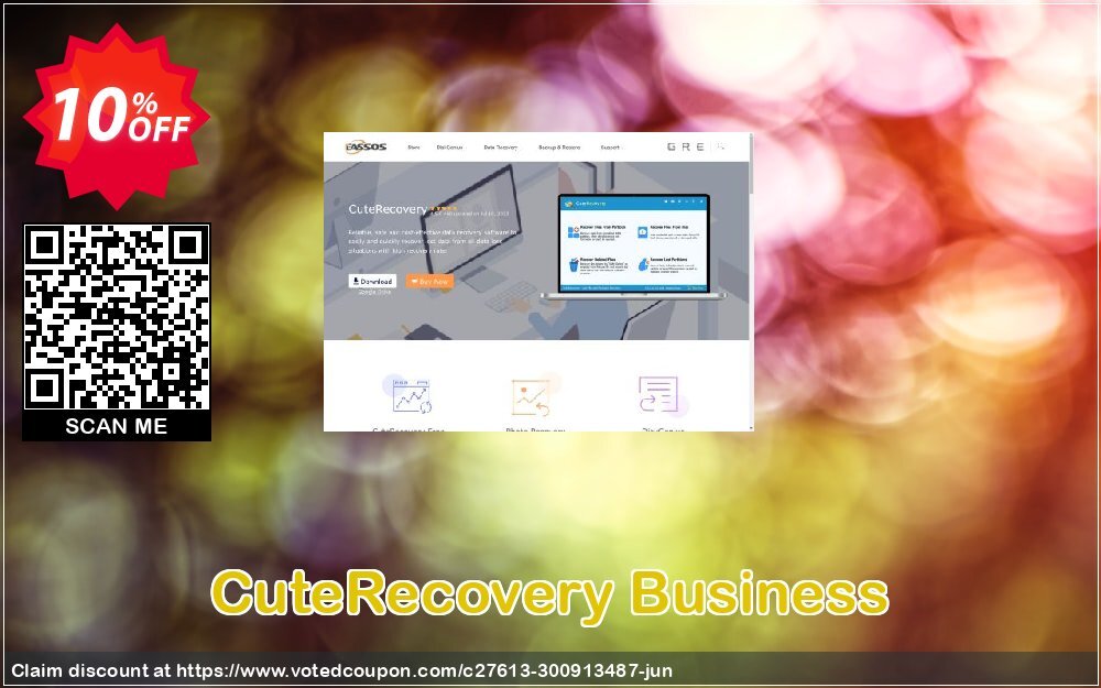 CuteRecovery Business Coupon, discount 30%off P. Promotion: Eassos Recovery Voucher: Codes & Discounts
