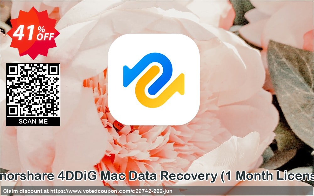 Tenorshare 4DDiG MAC Data Recovery, Monthly Plan 