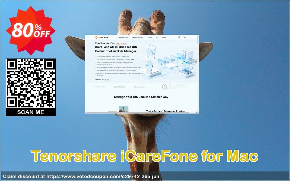 Tenorshare iCareFone for MAC Coupon Code Jun 2024, 80% OFF - VotedCoupon