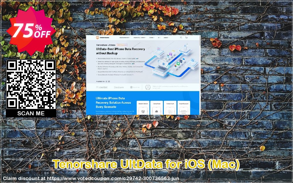 Tenorshare UltData for iOS, MAC  Coupon, discount Promotion code. Promotion: Offer discount