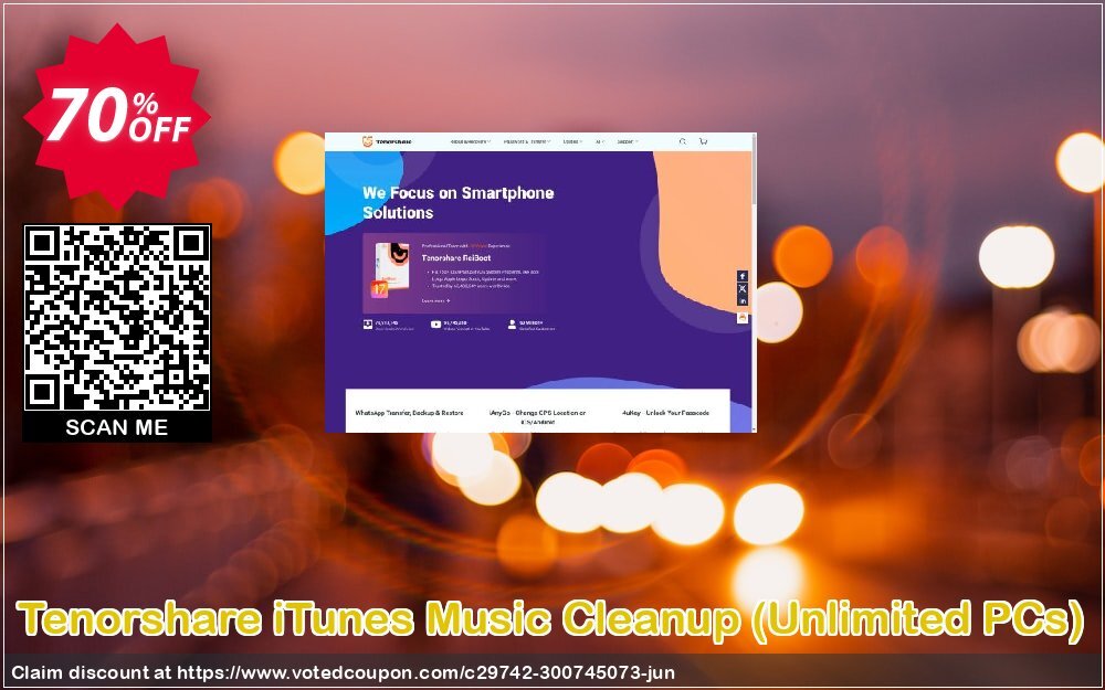 Tenorshare iTunes Music Cleanup, Unlimited PCs 