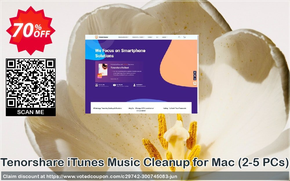 Tenorshare iTunes Music Cleanup for MAC, 2-5 PCs 