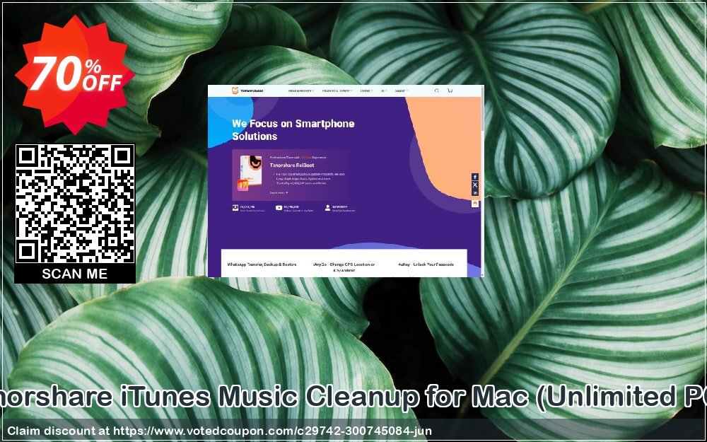 Tenorshare iTunes Music Cleanup for MAC, Unlimited PCs 