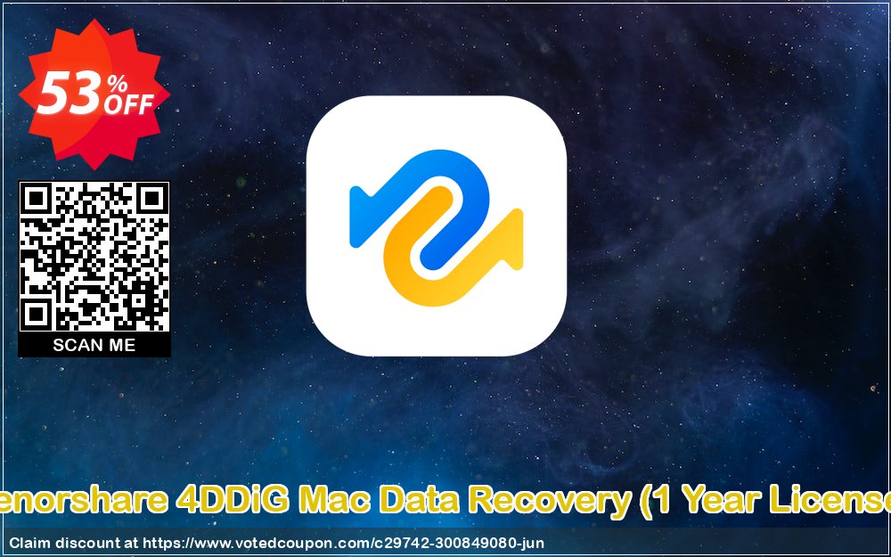 Tenorshare 4DDiG MAC Data Recovery, Yearly Plan 
