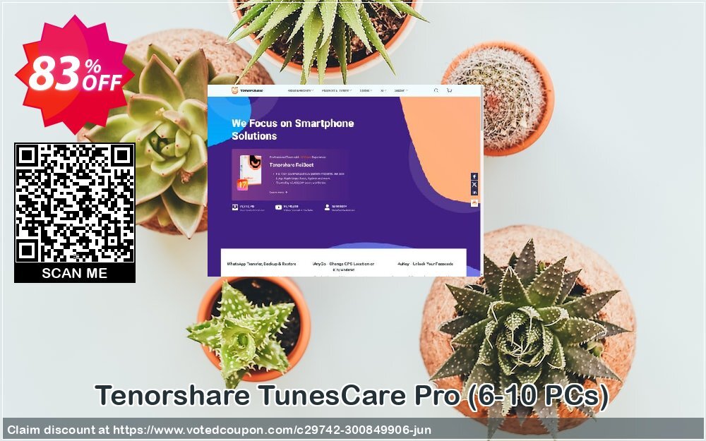 Tenorshare TunesCare Pro, 6-10 PCs  Coupon, discount discount. Promotion: coupon code