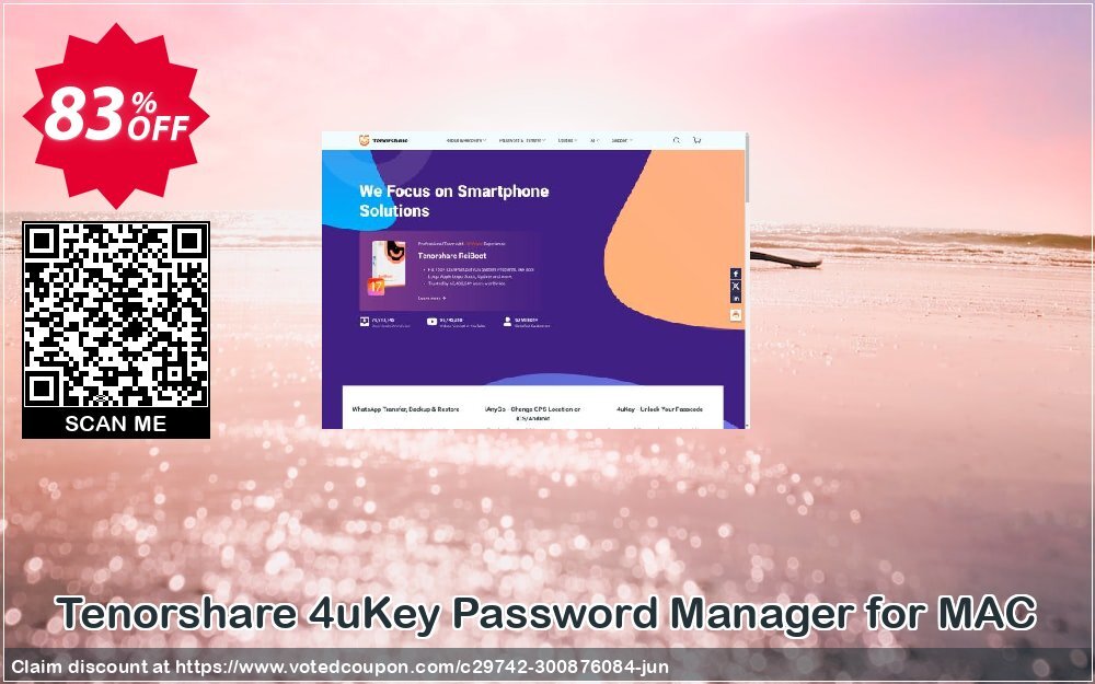 Tenorshare 4uKey Password Manager for MAC Coupon, discount 83% OFF Tenorshare 4uKey Password Manager for MAC, verified. Promotion: Stunning promo code of Tenorshare 4uKey Password Manager for MAC, tested & approved