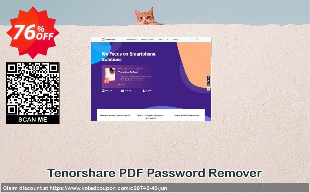 Tenorshare PDF Password Remover Coupon, discount 75% OFF Tenorshare PDF Password Remover, verified. Promotion: Stunning promo code of Tenorshare PDF Password Remover, tested & approved