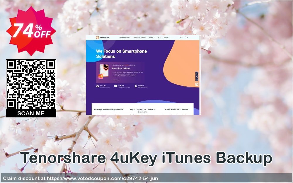 Tenorshare 4uKey iTunes Backup Coupon, discount 74% OFF Tenorshare 4uKey iTunes Backup, verified. Promotion: Stunning promo code of Tenorshare 4uKey iTunes Backup, tested & approved