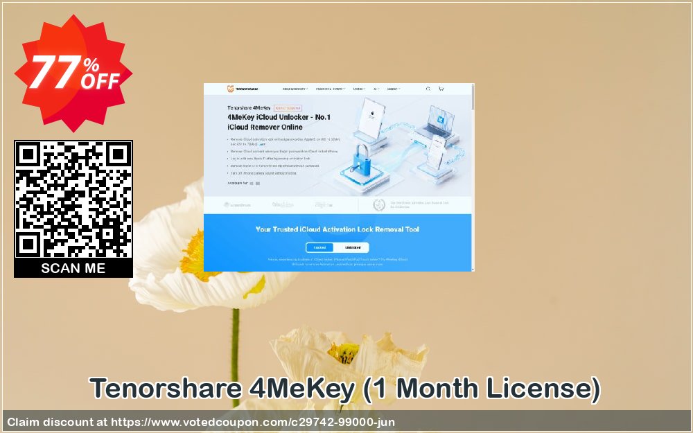 Tenorshare 4MeKey, Monthly Plan 