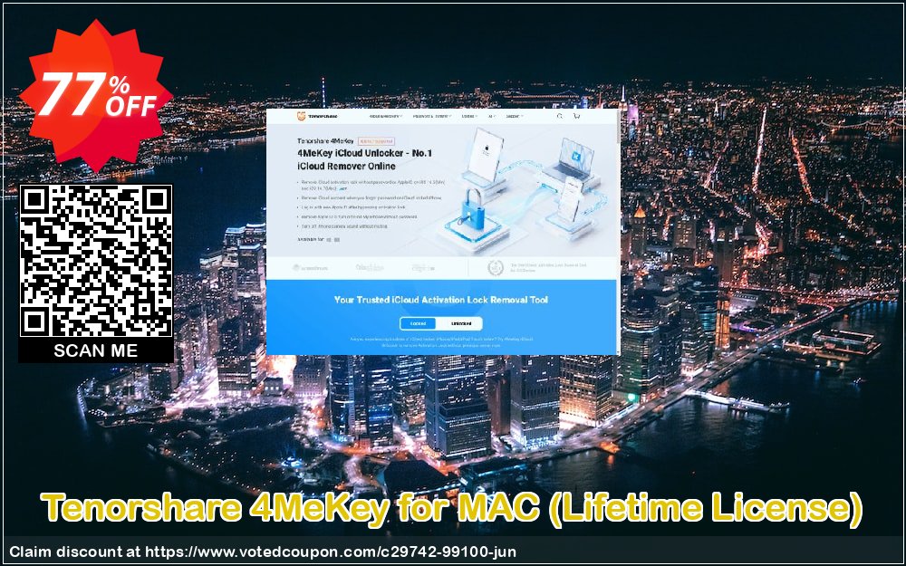 Tenorshare 4MeKey for MAC, Lifetime Plan 