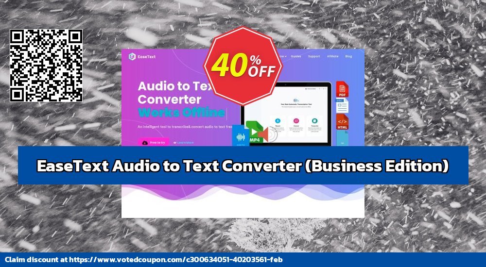 EaseText Audio to Text Converter, Business Edition 