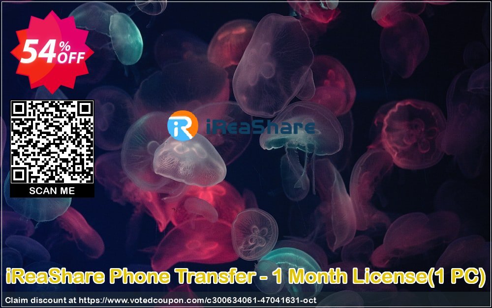 iReaShare Phone Transfer - Monthly Plan, 1 PC  voted-on promotion codes