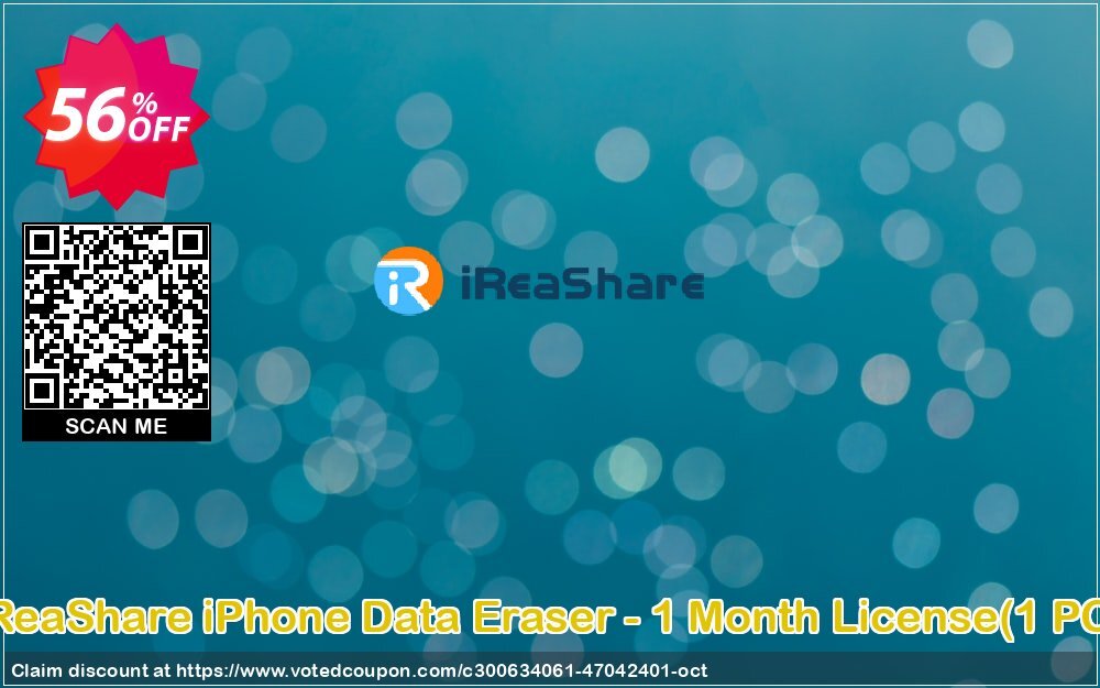 iReaShare iPhone Data Eraser - Monthly Plan, 1 PC  Coupon, discount iReaShare iPhone Data Eraser - 1 Month License(1 PC) Imposing deals code 2024. Promotion: Imposing deals code of iReaShare iPhone Data Eraser - 1 Month License(1 PC) 2024