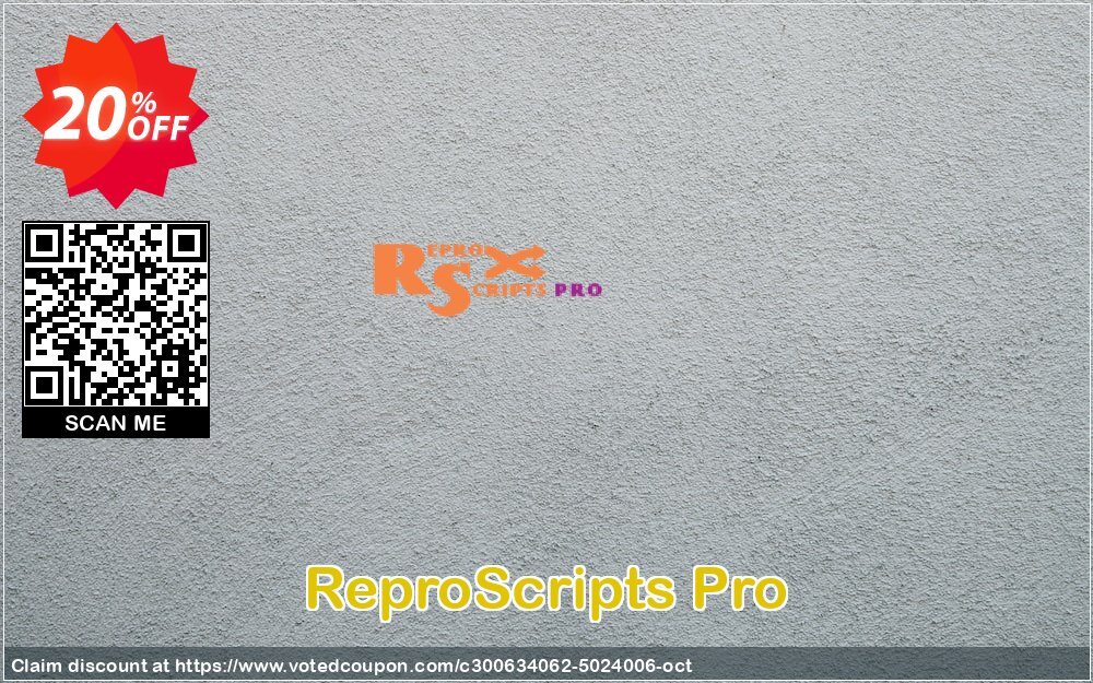 ReproScripts Pro Coupon, discount ReproScripts Pro Excellent offer code 2025. Promotion: Excellent offer code of ReproScripts Pro 2024