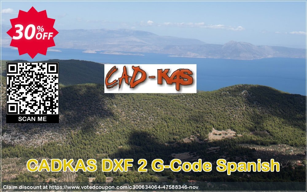 CADKAS DXF 2 G-Code Spanish Coupon, discount DXF 2 G-Code Spanish Exclusive offer code 2024. Promotion: Exclusive offer code of DXF 2 G-Code Spanish 2024