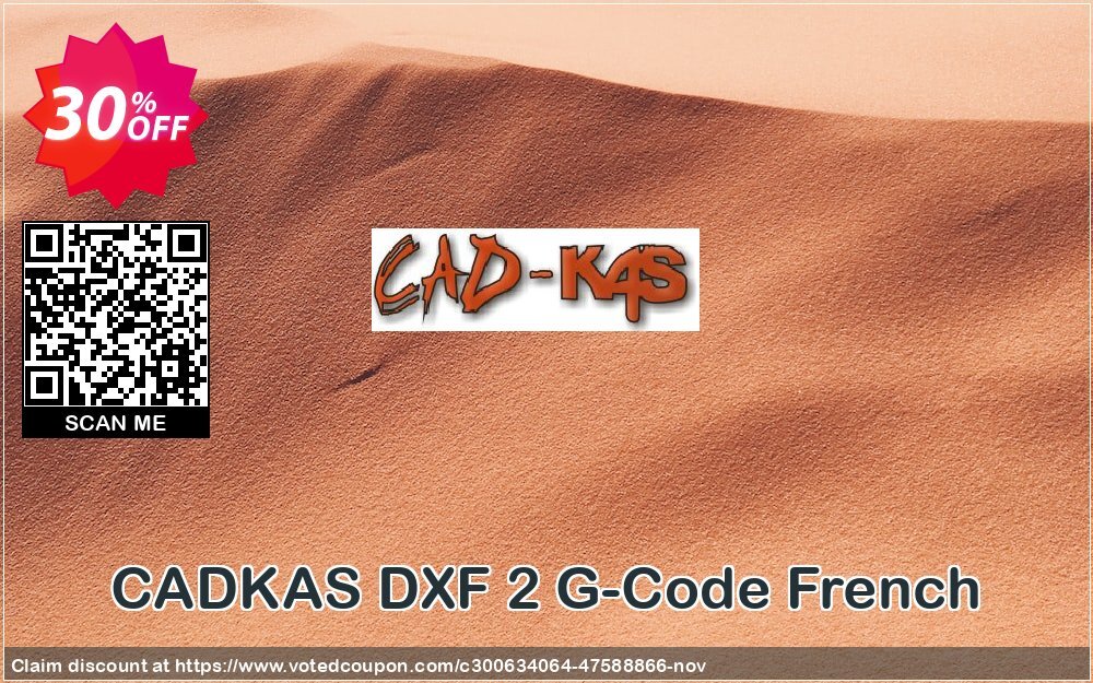 CADKAS DXF 2 G-Code French Coupon, discount DXF 2 G-Code French Wondrous promo code 2024. Promotion: Wondrous promo code of DXF 2 G-Code French 2024