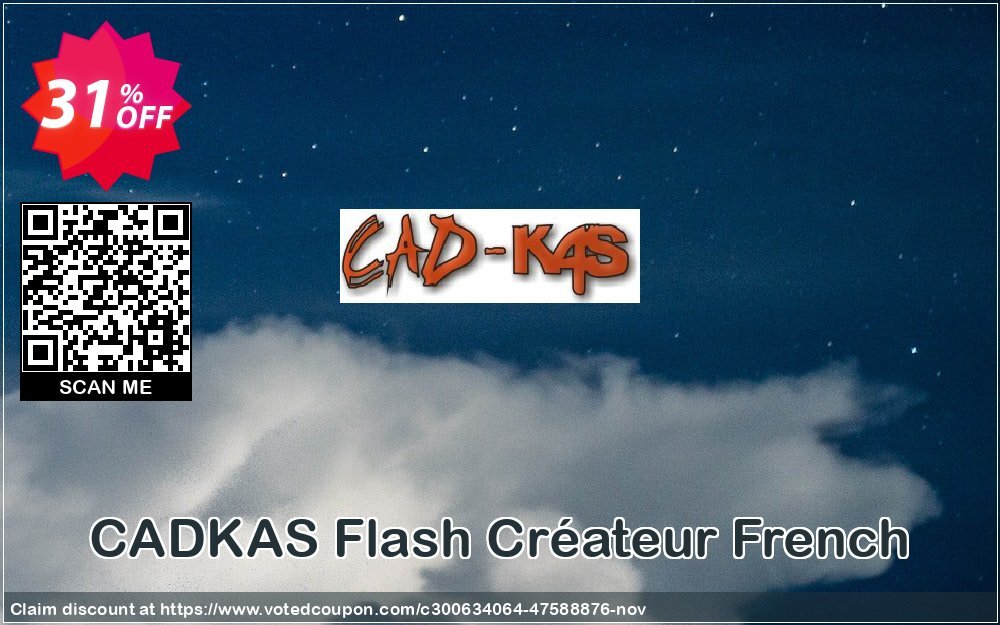 CADKAS Flash Créateur French Coupon, discount Flash Créateur French Awesome sales code 2024. Promotion: Awesome sales code of Flash Créateur French 2024