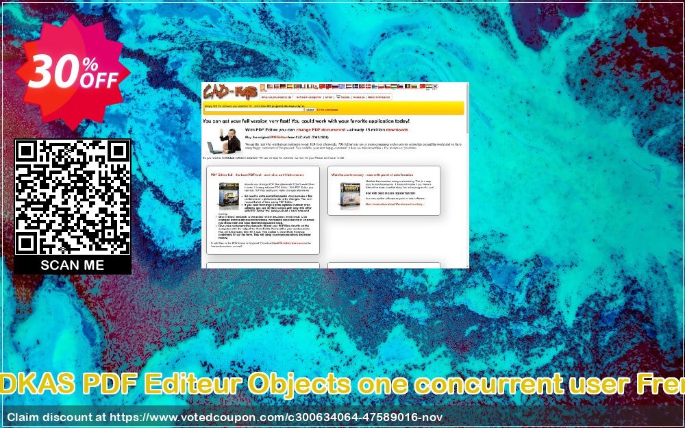 CADKAS PDF Editeur Objects one concurrent user French Coupon Code Nov 2024, 30% OFF - VotedCoupon