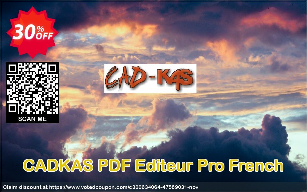 CADKAS PDF Editeur Pro French Coupon, discount PDF Editeur Pro French Super deals code 2024. Promotion: Super deals code of PDF Editeur Pro French 2024