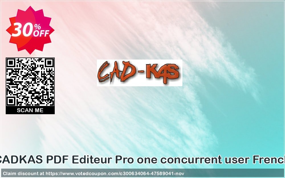 CADKAS PDF Editeur Pro one concurrent user French Coupon Code Nov 2024, 30% OFF - VotedCoupon