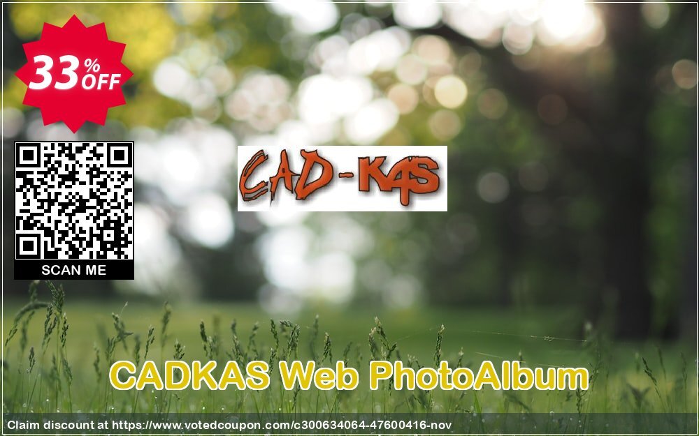 CADKAS Web PhotoAlbum Coupon, discount Web PhotoAlbum Super promo code 2024. Promotion: Super promo code of Web PhotoAlbum 2024