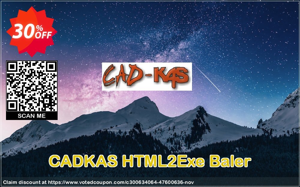 CADKAS HTML2Exe Baler Coupon, discount HTML2Exe Baler Impressive sales code 2024. Promotion: Impressive sales code of HTML2Exe Baler 2024