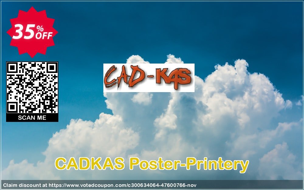 CADKAS Poster-Printery Coupon, discount Poster-Printery Exclusive promo code 2024. Promotion: Exclusive promo code of Poster-Printery 2024